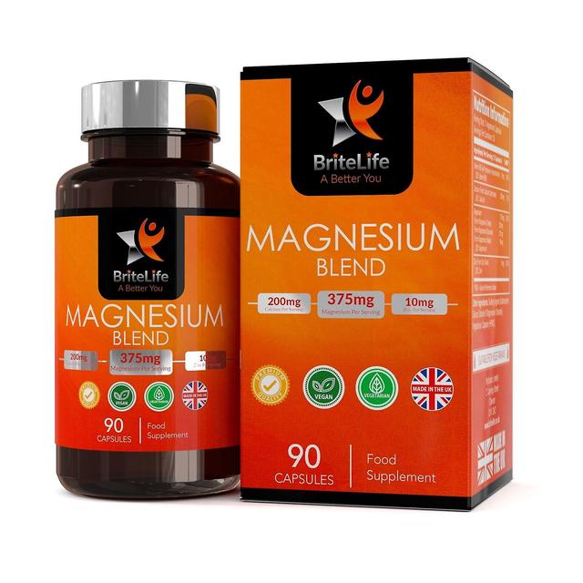 BriteLife Magnesium Blend (375mg) 90 Capsules 1 Bottle (90 Capsules) on Productcaster.