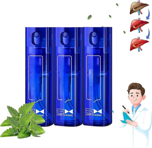 Organic Leaf Liver Cleanse Detox Repair Spray, Herbal Lung Cleanse Mist, Powerful Lung Support & Cleanse Respiratory Spray 3pcs on Productcaster.