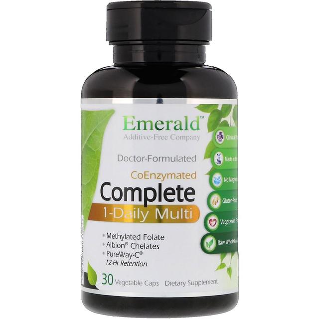 Emerald Laboratories, CoEnzymated Complete 1-Daily Multi, 30 Vegetable Caps on Productcaster.