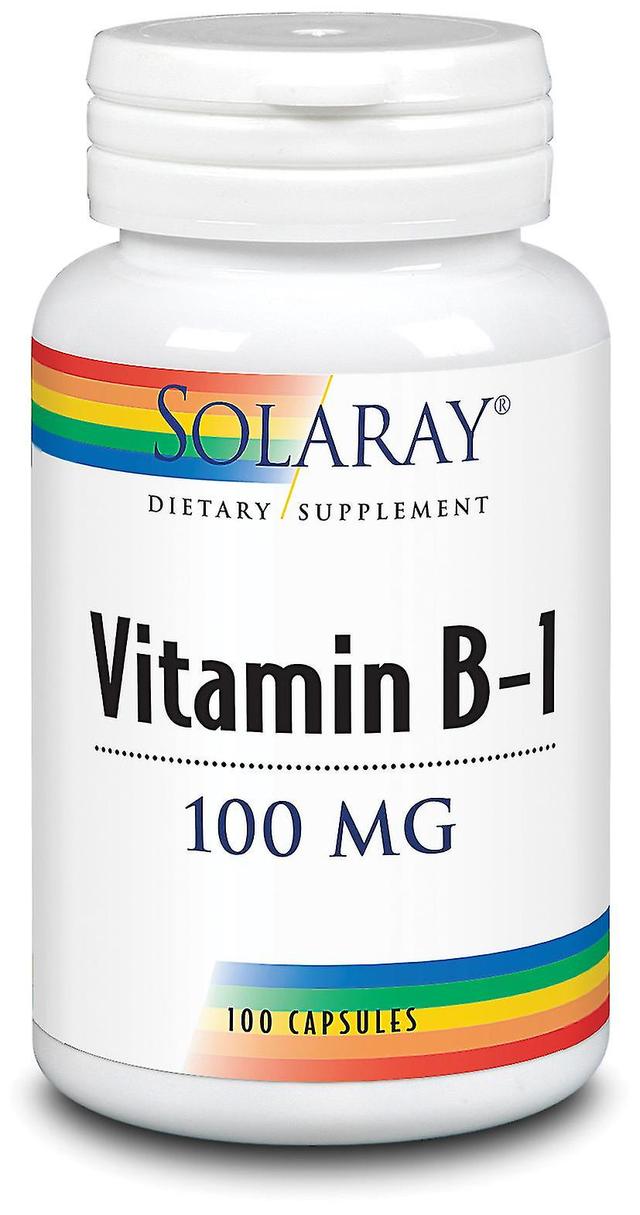 Solaray Vitamin B1 100mg 100 Capsules on Productcaster.