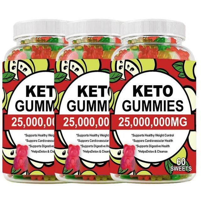 3x Ketone Slimming Gummies Apple Cider Vinegar Keto Bear Reduce Anxiety & Stress on Productcaster.