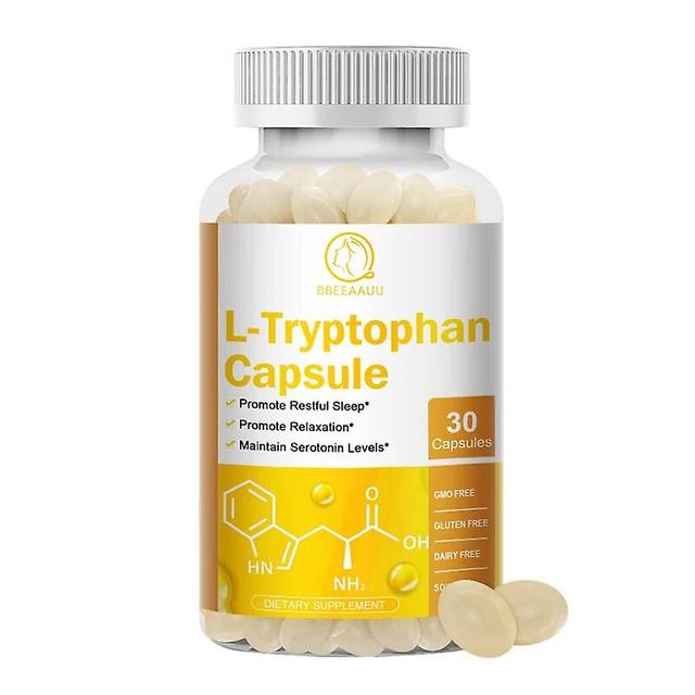 Tib L-Tryptophan Kapsel für Schlaflosigkeit Menschen Schlafergänzung Nervenfunktion Hämoglobinbildung Entspannen Tib 30pcs on Productcaster.