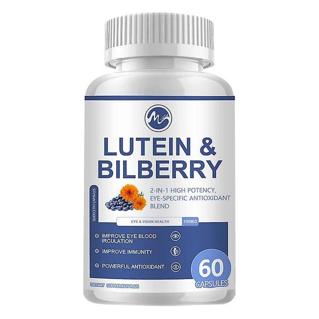 Venalisa Minch 100mg Vitamins Lutein Capsules Zeaxanthin & Bilberry Extract Support Strain Dry Eyes and Vision Health Lutein Mixture Care 60pcs on Productcaster.