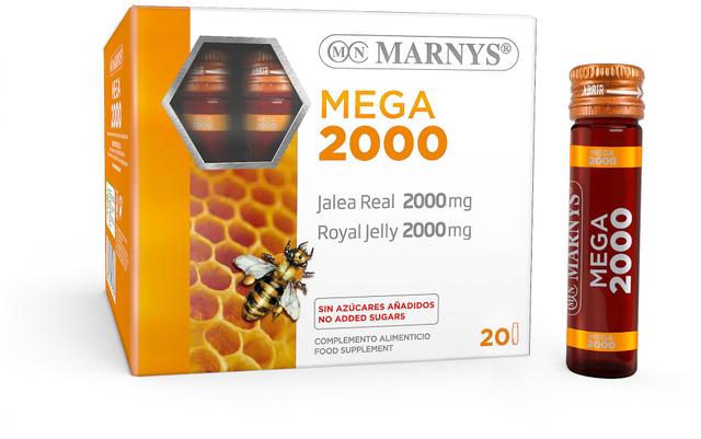 Marny's Marnys Mega Royal Jelly 20 hetteglass x 2000 mg on Productcaster.