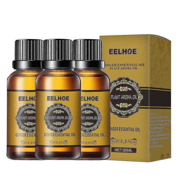 2023 New 3pcs Belly Drainage Ginger Oil, Lymphatic Drainage Ginger Oil, Ming Tummy Ginger Oil, 10ml,30ml Natural Drainage Ginger Oil Essential Relax on Productcaster.