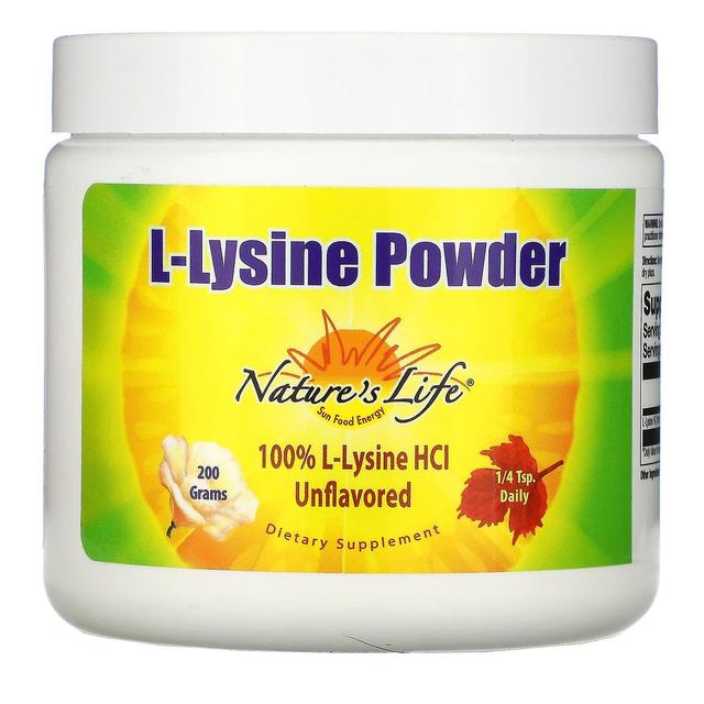 Nature's Life Natura's Vita, Polvere di L-Lysine, Non aromatificata, 200 g on Productcaster.