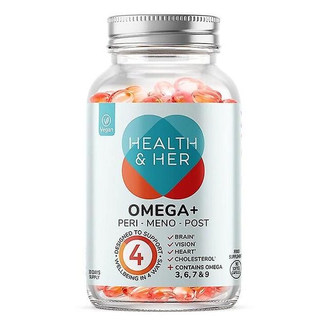 Health & Her Omega 90 Softgels on Productcaster.