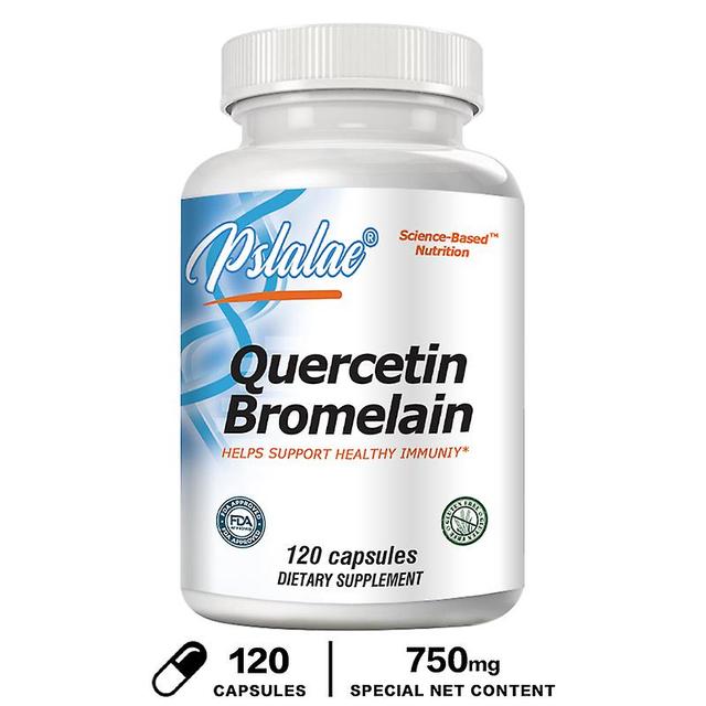 Visgaler Quercetin Bromelain, Immune Support, Heart, Joint & Respiratory Health, Non-gmo, Vegan Capsules 120 Capsules on Productcaster.