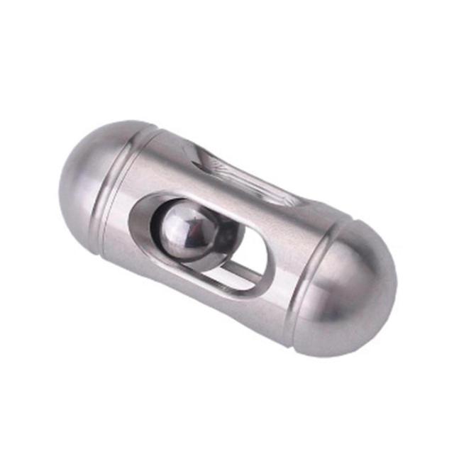 Pocket Fidget Clicker Creative Metal Capsules Balance Ball Flat Roller Portable Anti-anxiety Sensory on Productcaster.