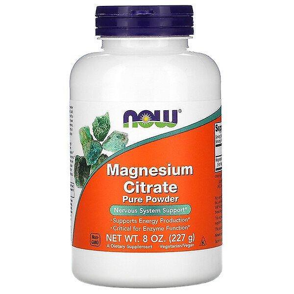 NOW Foods Agora Alimentos, Citrato de Magnésio Pó Puro, 8 oz (227 g) on Productcaster.