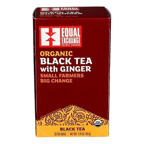 Equal Exchange Organic Black Tea with Ginger, 20 Bags (Case of 6) (Pack of 1) on Productcaster.