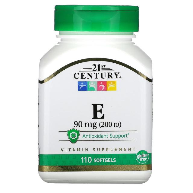 21st Century, E, 90 mg (200 IU), 110 Softgels on Productcaster.