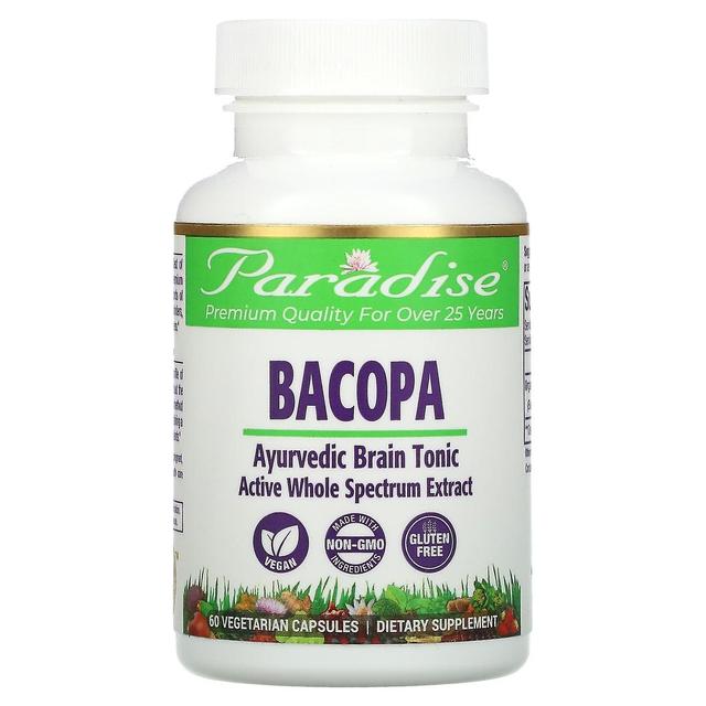 Paradise Herbs, Bacopa, 60 Vegetarian Capsules on Productcaster.