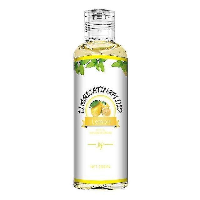 200ml Fruit Flavored Human Lubricant Portable Water-soluble Lubricating Oil Lemon on Productcaster.