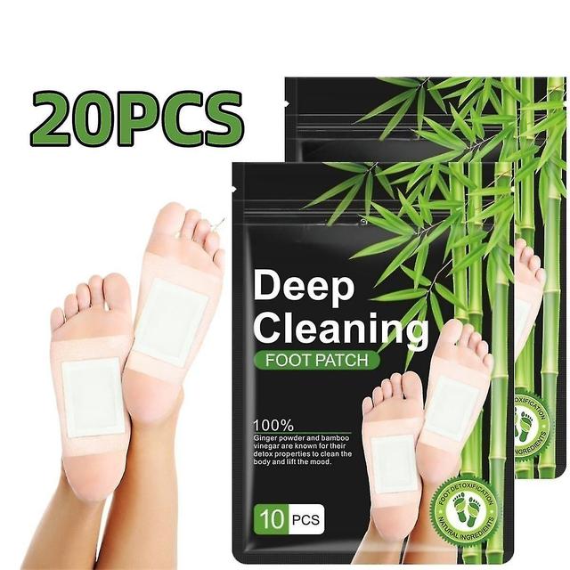 20pcs Detox Foot Patches For Stress Relief & Deep Sleep. Natural Detox Foot Pads With Bamboo Charcoal To Help Remove Toxins And Cleanse Body on Productcaster.