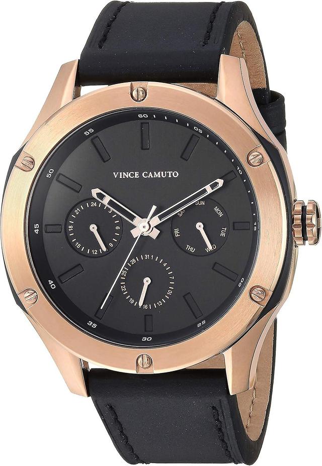 Vince Camuto Herenhorloge VC/1107BKRG Zwart on Productcaster.