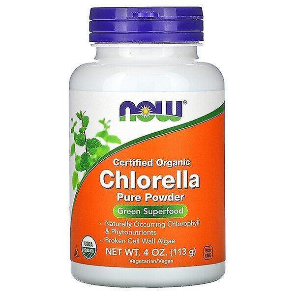 NOW Foods Nu fødevarer, certificeret økologisk chlorella, rent pulver, 4 oz (113 g) on Productcaster.