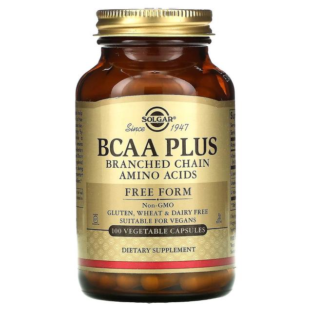 Solgar, BCAA Plus, Free Form, 100 Vegetable Capsules on Productcaster.