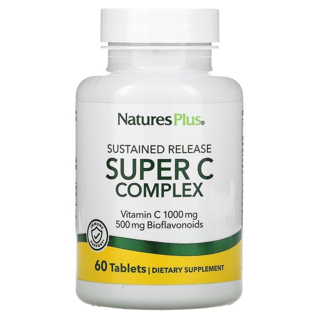 Nature's Plus NaturesPlus, Liberação Sustentada Super C Complex, 60 Comprimidos on Productcaster.