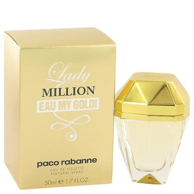 Lady million eau my gold eau de toilette spray by paco rabanne 1.7 oz eau de toilette spray on Productcaster.