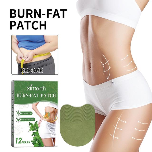 Mamusk Burn Fat Patch, Burn Fat Patches, Perfect Detox Slimming Plasters, Fat Burner Waist Slimming For Women, Belly Button Patch Detox Slimming 24pcs on Productcaster.