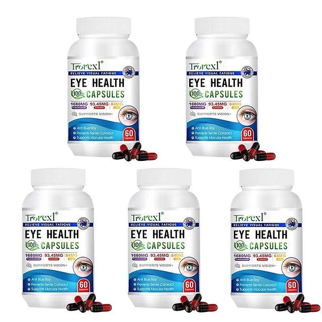 Venalisa Eye Vision Supplement Quickly Restore Vision Improve Eye Myopia Relieve Eye Fatigue Edema Dry Eyes Lutein Extract for Eye Health 5 bottles on Productcaster.