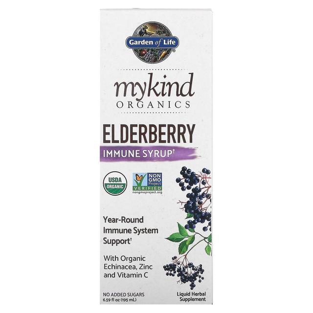 Garden of Life, MyKind Organics, Elderberry Immune Syrup, 6.59 fl oz (195 ml) on Productcaster.