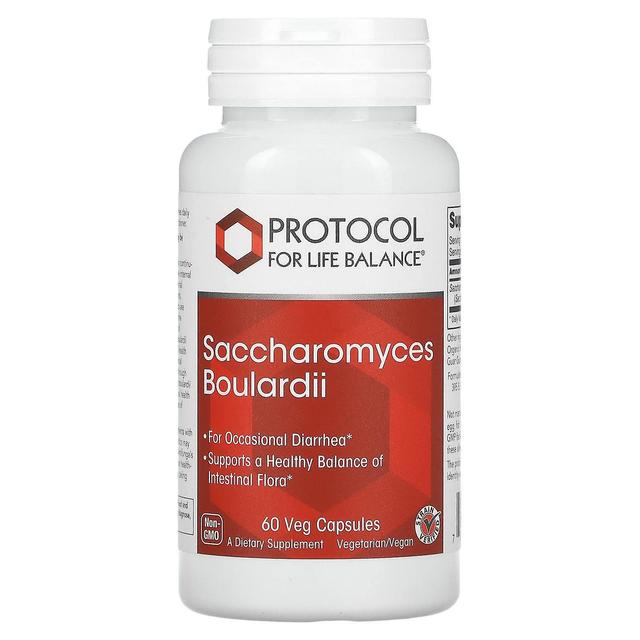 Protocol for Life Balance Protocolo para o Equilíbrio da Vida, Saccharomyces Boulardii, 60 Veg Cápsulas on Productcaster.