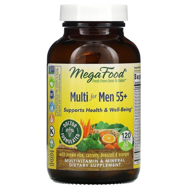 MegaFood, Multi für Herren 55+, 120 Tabletten on Productcaster.