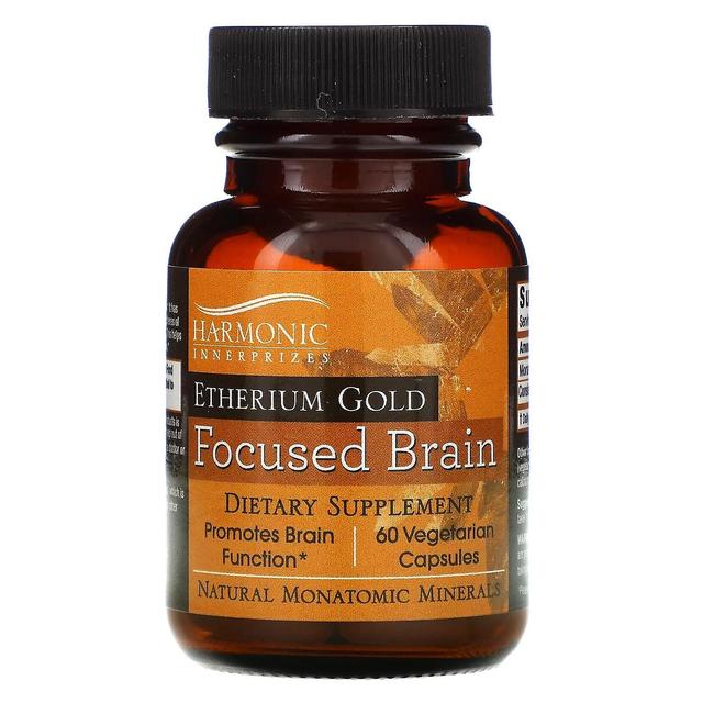 Harmonic Innerprizes, Etherium Gold, Focused Brain, 60 Vegetarian Capsules on Productcaster.