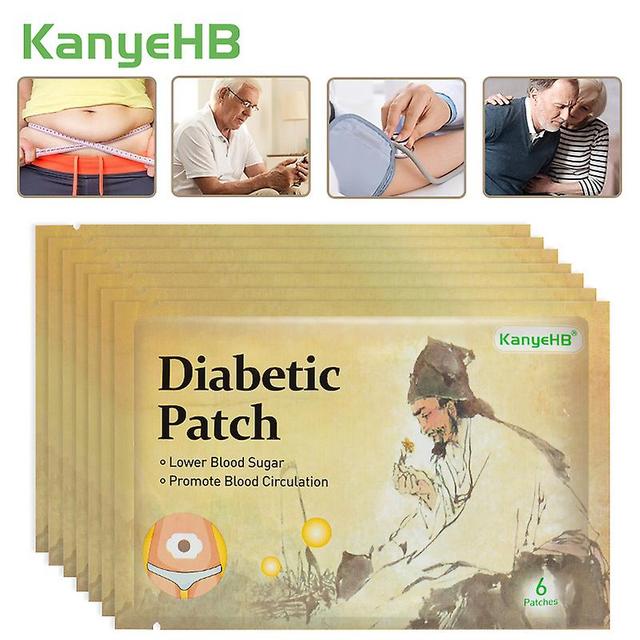 42pcs Diabetic Navel Patch Treat Hyperglycemia Diabetes Effective Balance Blood Sugar Clean Blood Vessels Natural Herbal Plaster on Productcaster.