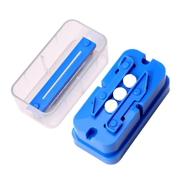 Biplut Tablet Cutter Food Grade Slijtvast Plastic All-Purpose Tablet Container Pill Splitting Box voor on Productcaster.