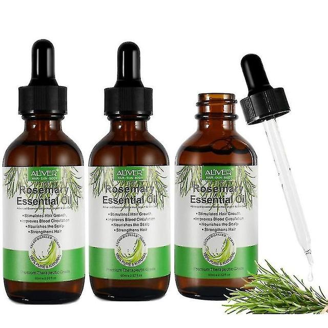 30-90ml Rosemary Oil For Hair Growth & Skin Care, Nourishment Scalp, Stimulates Growth, Improves Blood Circulation 30ml_Feb on Productcaster.