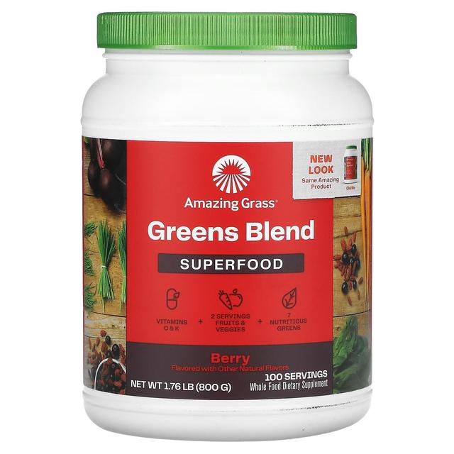 Amazing Grass, Greens Blend Superfood, Berry, 1.76 lb (800 g) on Productcaster.