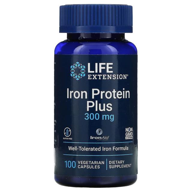 Life Extension, Iron Protein Plus, 300 mg, 100 kasviskapselia on Productcaster.