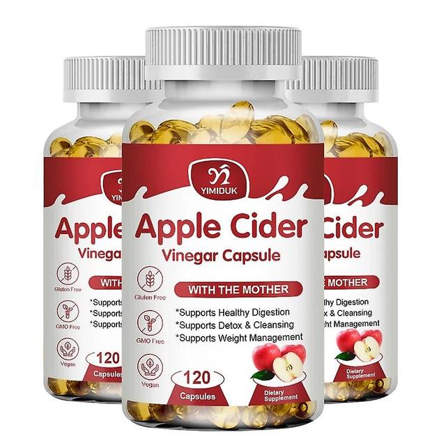 Eccpp Apple Cider Vinegar Capsules Extra Strength Quick Release Detox Slim Slimming Capsule Keto Bhb For Women & Men - Energy & Focus 3 Bottles 60 pcs on Productcaster.