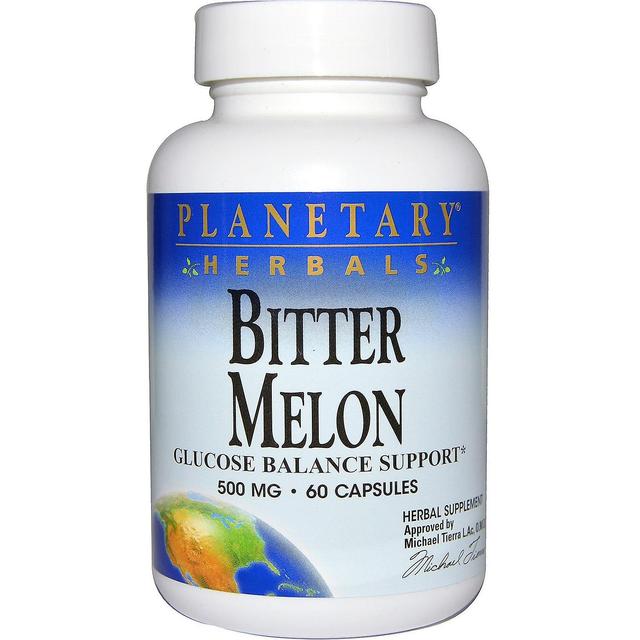 Planetary Herbals, Bitter Melon, Glucose Balance Support, 500 mg, 60 Capsules on Productcaster.