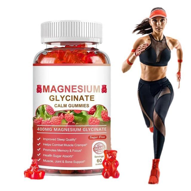 Magnesium Potassium Supplement for Calm Mood, Muscle, Bone & Energy Support, 60 Gummies 2 bottles-120pcs on Productcaster.