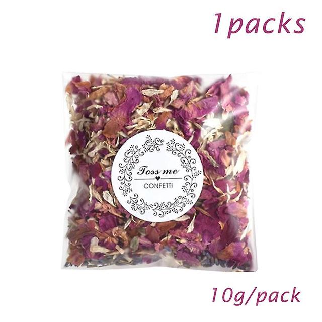 Lbq 10g/100g Per Bag Natural Wedding Confetti Dried Flower Petals Pop-10 G on Productcaster.