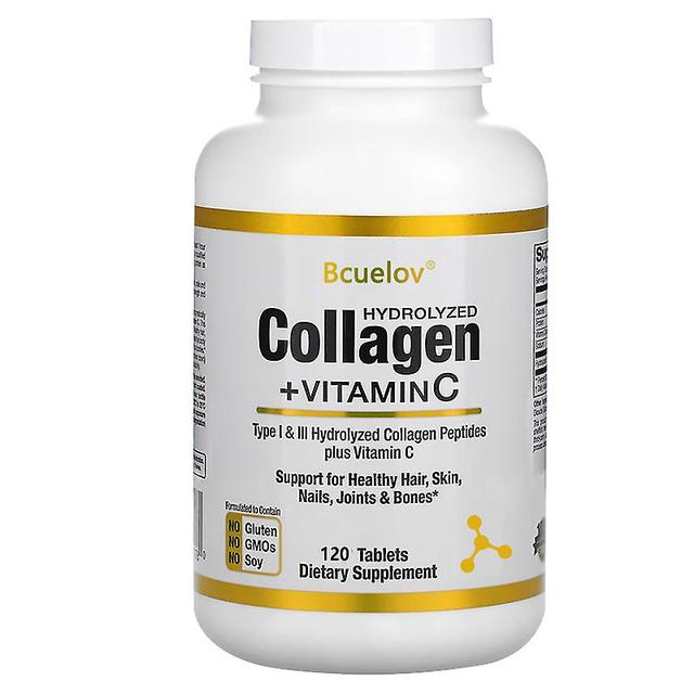 Vorallme Hydrolyzed Collagen Peptides+vitamin C Anti-aging, Whitening Supports Hair,skin,nails,joints&bones-contains - Non-gmo 120 count-1 bottle on Productcaster.