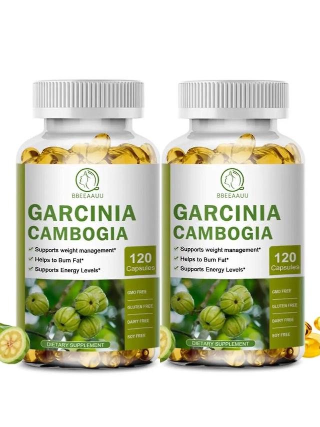 Eccpp Organic Garcinia Cambogia Capsule Lowering Cholesterol Fat &weight Management Slimming Burning Fat Support Energy Level 2bottles of 120pcs on Productcaster.