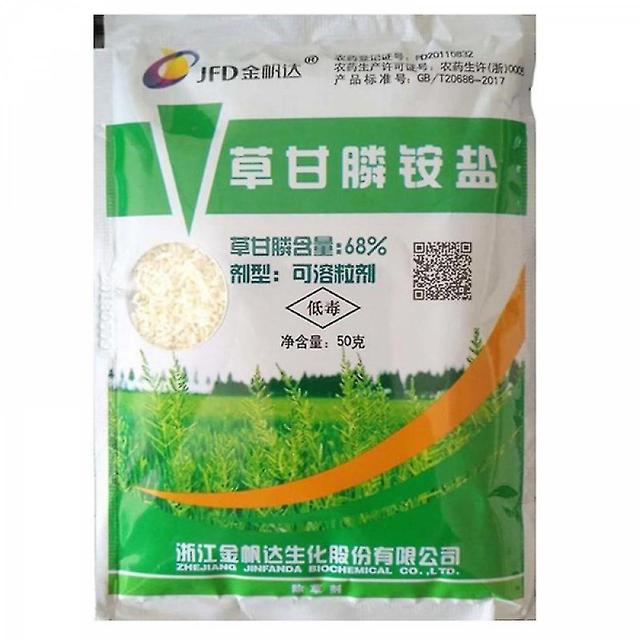 50g Ammonium Glyphosate Glycine Herbicide Remove Broadleaf Weed Kill Grass 2-21 -NEW 4Pcs on Productcaster.