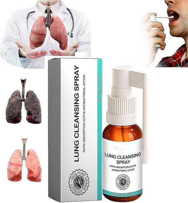 Lung Cleansing Spray, Herbal Lung Cleansing Spray, Herbal Lung Cleanse Mist, Clears Lungs Of Waste And Mucus, Powerful Lung Support 1pcs on Productcaster.