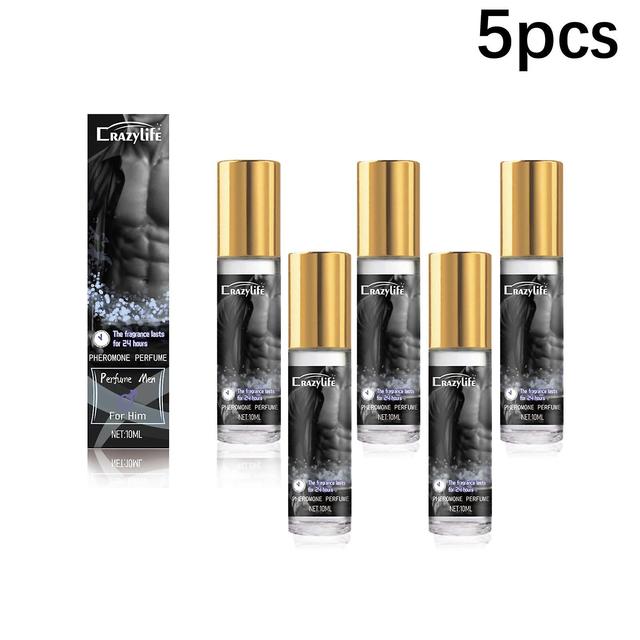 Crazylife Pheromones Dating Roll-on Perfume for Men and Women Hormone Couple Flirting Boudoir Perfume Essential Oil for Men 10 ml (5 pieces) on Productcaster.