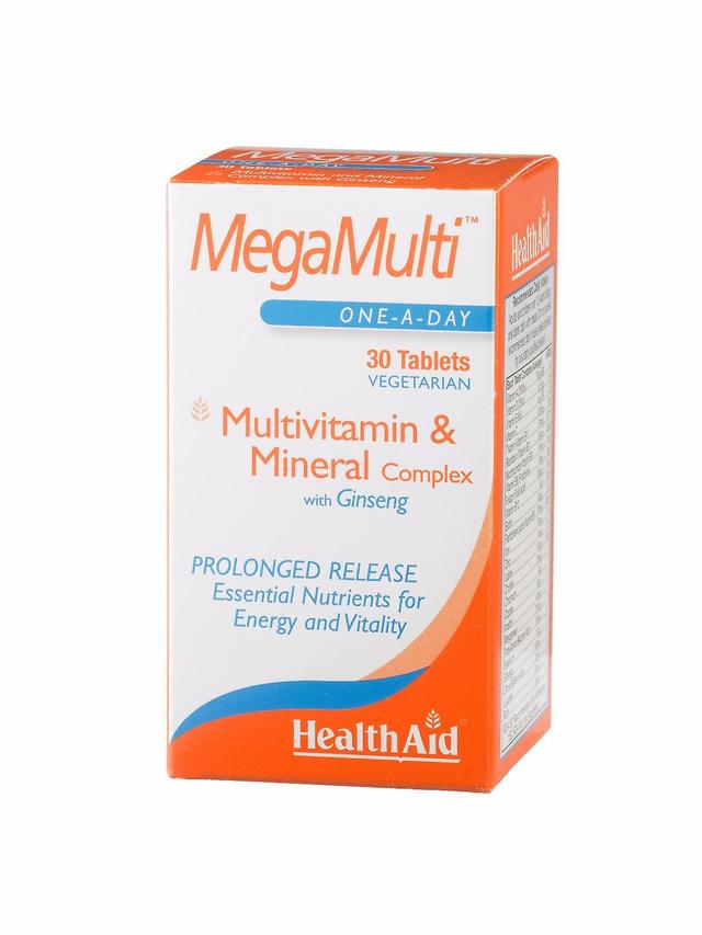 Health Aid Mega-Multi's (z żeń-szeń), 30 tabletki on Productcaster.