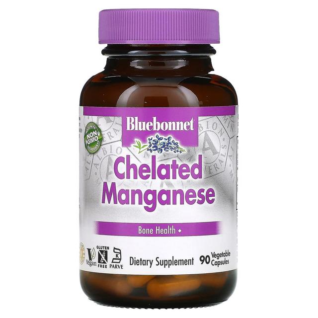 Bluebonnet Nutrition, Chelated Manganese, 90 Vegetable Capsules on Productcaster.