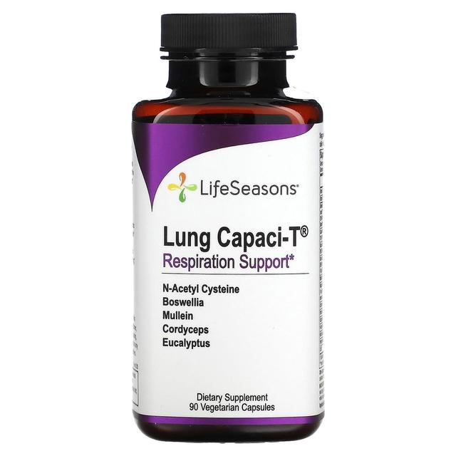 LifeSeasons, Lung Capaci-T, 90 vegetariske kapsler on Productcaster.