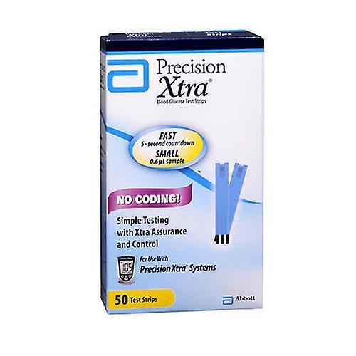 Precision Xtra Extra Blood Glucose Test Strips, 50 each (Pack of 1) on Productcaster.