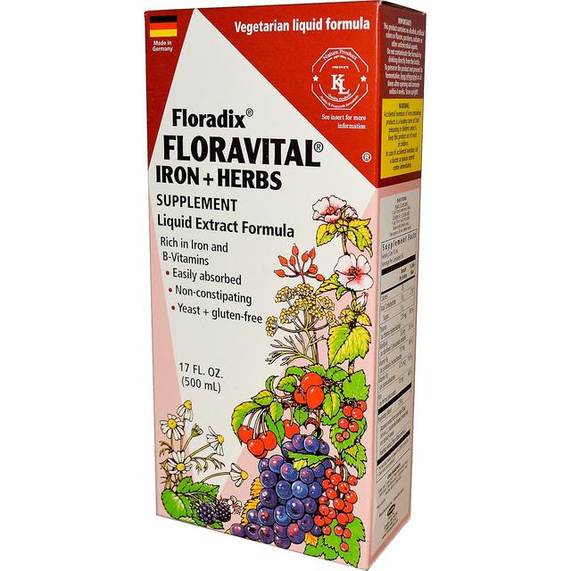 Floradix, Floravital jäst och Gluten fri, 250ml on Productcaster.