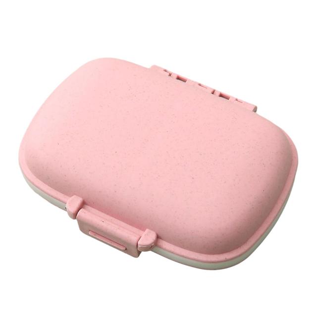 8 Grid Portable Sealed Medicine Box Multipurpose Dustproof Tablets Storage Box For Capsule Fish Oils Pink on Productcaster.